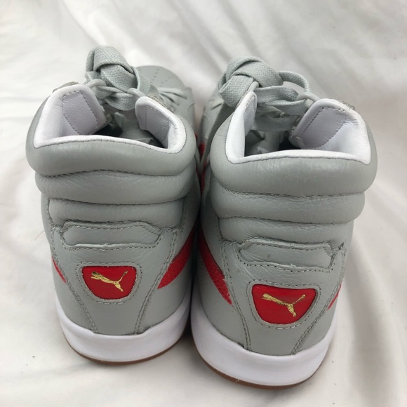 PUMA Mens Challenge Athletic Shoe Gray Sneaker High Top Size 8.5 - Picture 6 of 14